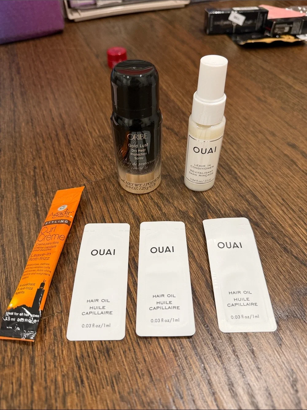 Haircare sample/travel set